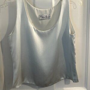 Sylvia Heisel 100% Silk, Light, Slate Blue Camisole/ Tank Top, NWOT.  Size 4